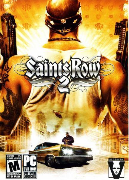 Saints Row 2 dvd cover