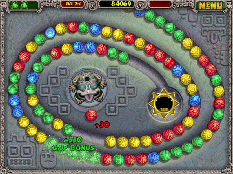 online free games zuma deluxe