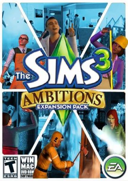 The Sims 3 Ambitions dvd cover