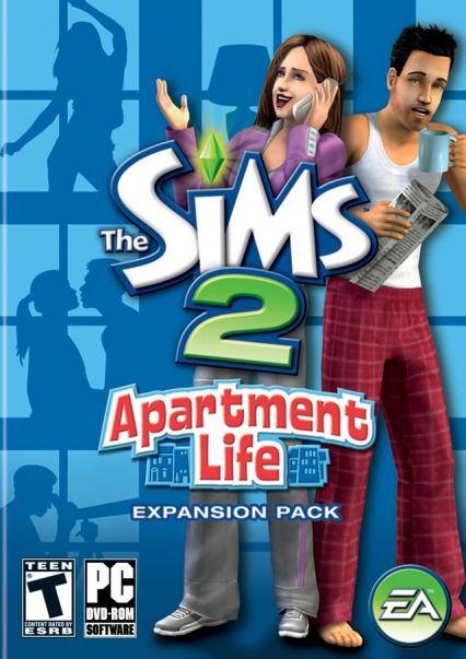 The Sims 2 Apartment Life dvd cover