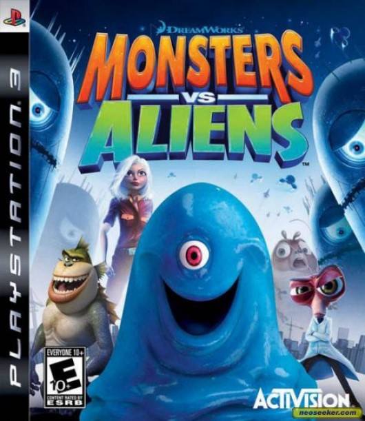 Monsters vs. Aliens dvd cover