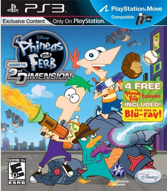 Phineas and Ferb: Across the 2nd Dimension dvd cover