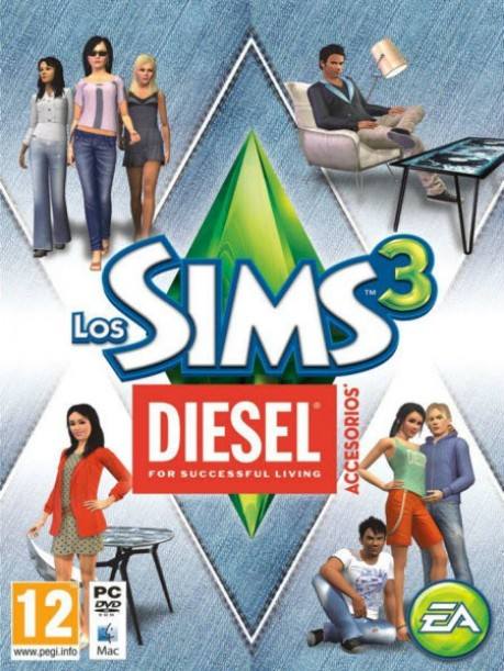 The Sims 3 Diesel Stuff Pack dvd cover