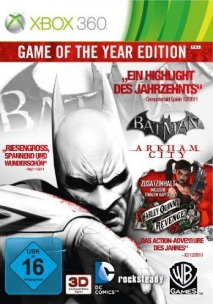 Batman: Arkham City (Game of the Year Edition) dvd cover