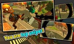 Zombie Town Sniper Shooting  gameplay screenshot