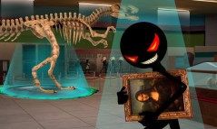 Stickman Museum Robbery Escape  gameplay screenshot